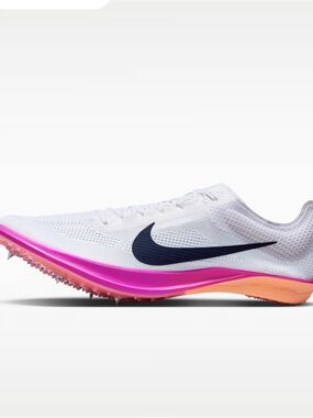 Nike Men’s / Women's dragonfly 2 Racing Spike with Pink and Peach Accents